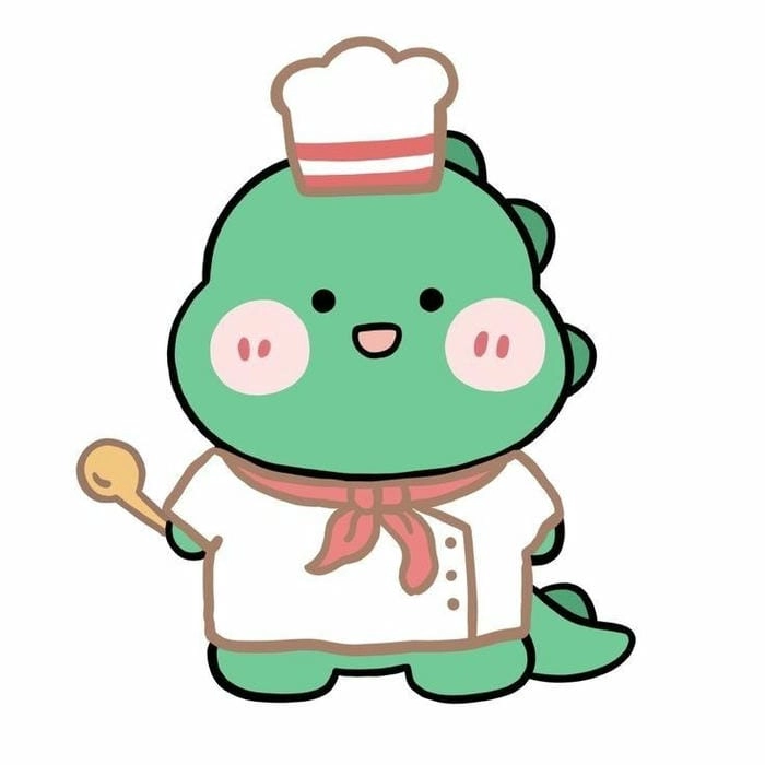 Cả thế giới dễ thương nằm trong hình ảnh khủng long chibi cute