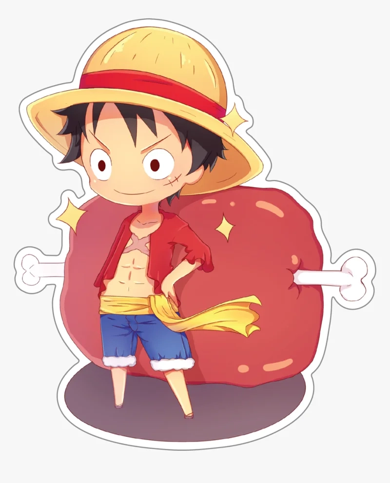 Từng nét cực kỳ sinh động trong bộ vẽ luffy chibi