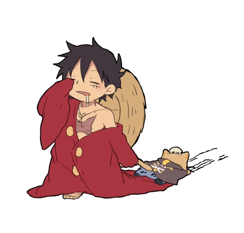 Mẫu fanart mới nhất với chủ đề piece luffy chibi cute