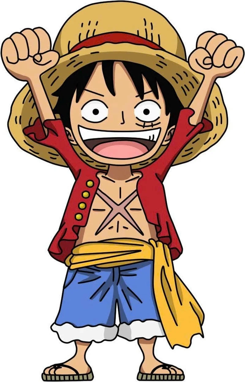 Ảnh cute siêu hot từ one piece luffy chibi