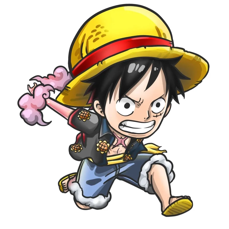 Bộ ảnh fanart nổi bật luffy chibi one piece drawing