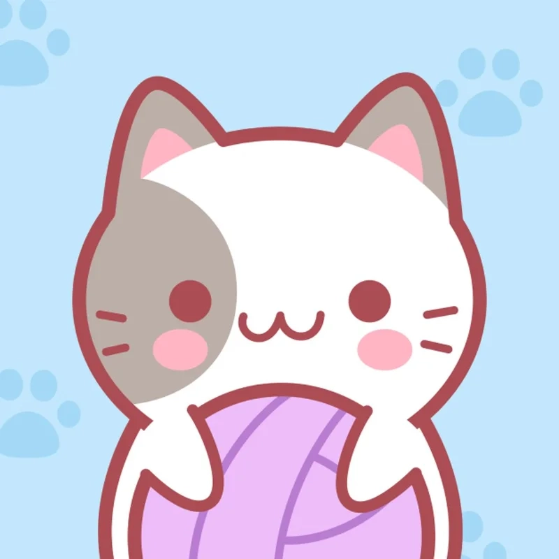 Hình nền siêu xinh với hình nền mèo chibi cute