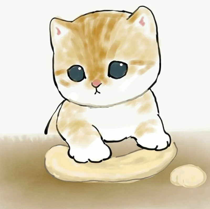 Mê mẩn vẻ đáng yêu khó cưỡng của con mèo cute chibi