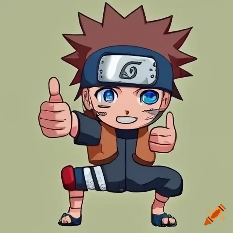 Hình ảnh huyền thoại tái hiện trong naruto cửu vĩ chibi