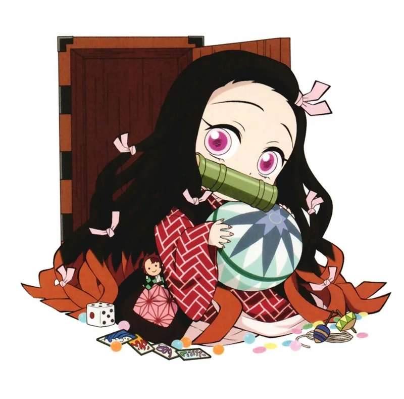 Trang trí màn hình bằng hình nền nezuko cute chibi