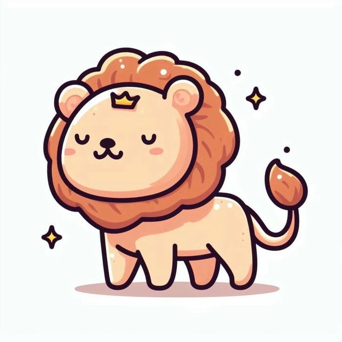 Tự tay sáng tạo siêu phẩm từ chibi vẽ sư tử cute