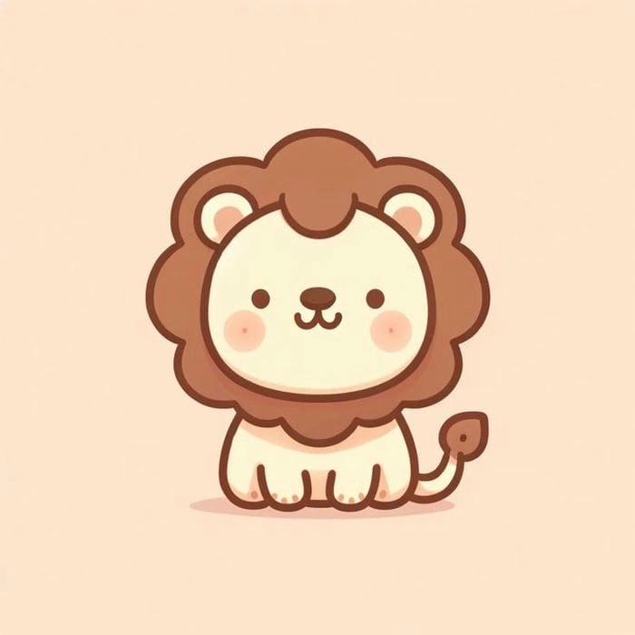 Trang trí điện thoại với bộ hình nền cung sư tử chibi cực đẹp