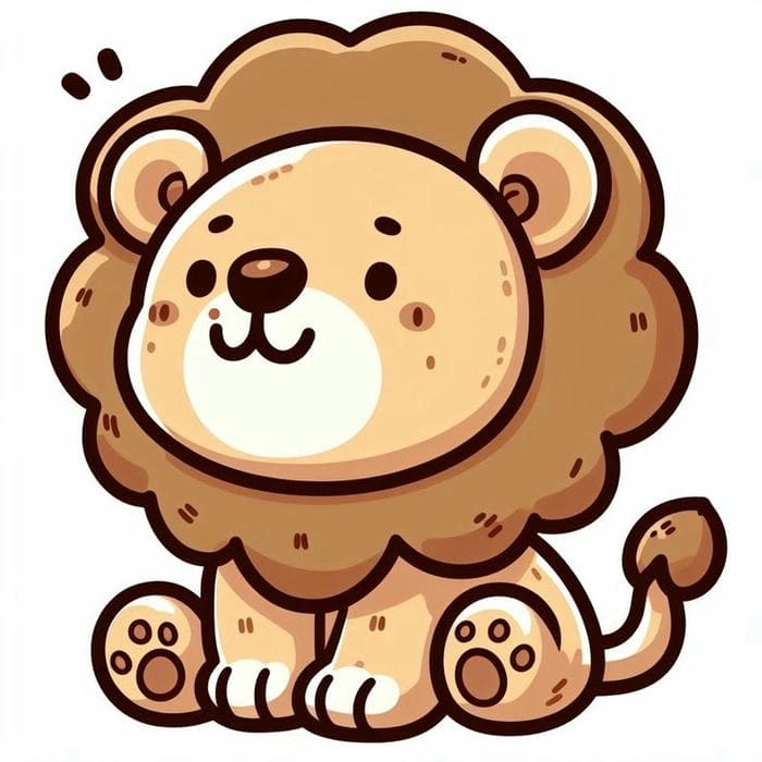 Bạn đã thử lưu về bộ hình sư tử chibi cực dễ thương chưa