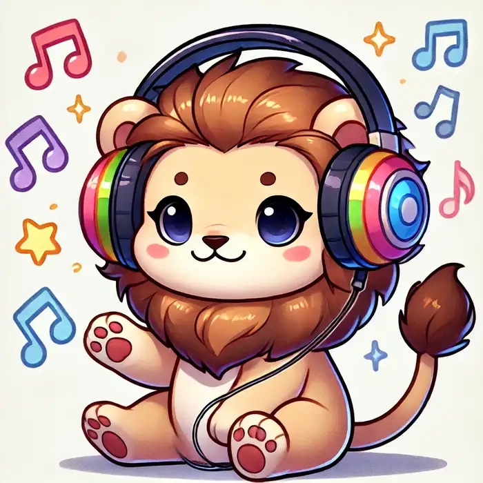 Ảnh đại diện cực chất đến từ ảnh sư tử chibi