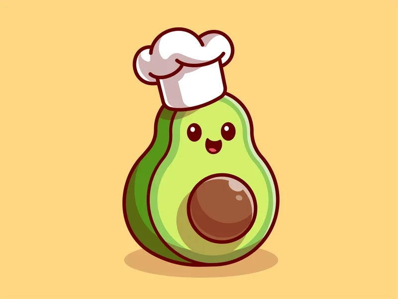 Avatar chất ngất với avatar hình trái bơ chibi cute