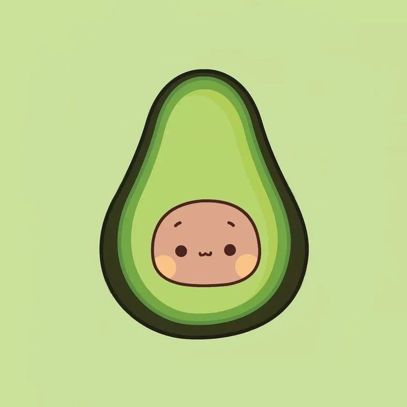 Học ngay cách vẽ quả bơ chibi siêu đơn giản