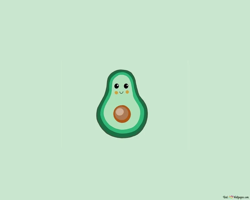 Không thể bỏ qua bộ hình trái bơ chibi siêu dễ thương