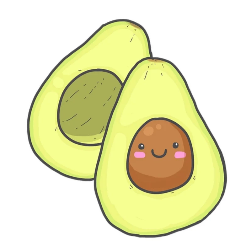 Cùng khám phá ngay bộ ảnh quả bơ chibi cute mới nhất