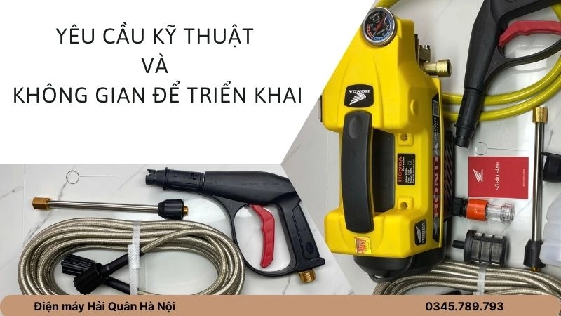 Yêu cầu kỹ thuật và không gian để triển khai