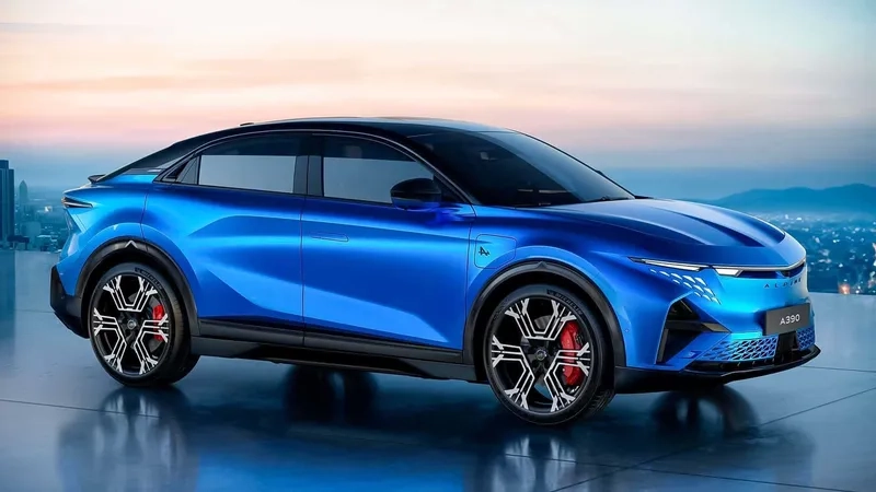 Thiết kế alpine a390 đầy tính khí động học
