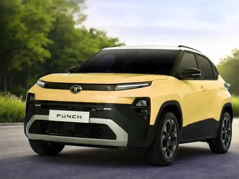 Phiên bản Tata Punch 2025 với màu sắc thời thượng