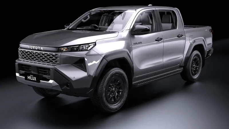 Toyota Hilux 2026 thu hút qua hình ảnh thực tế