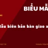 Mẫu biên bản bàn giao xe chi tiết và chuẩn pháp lý 2026