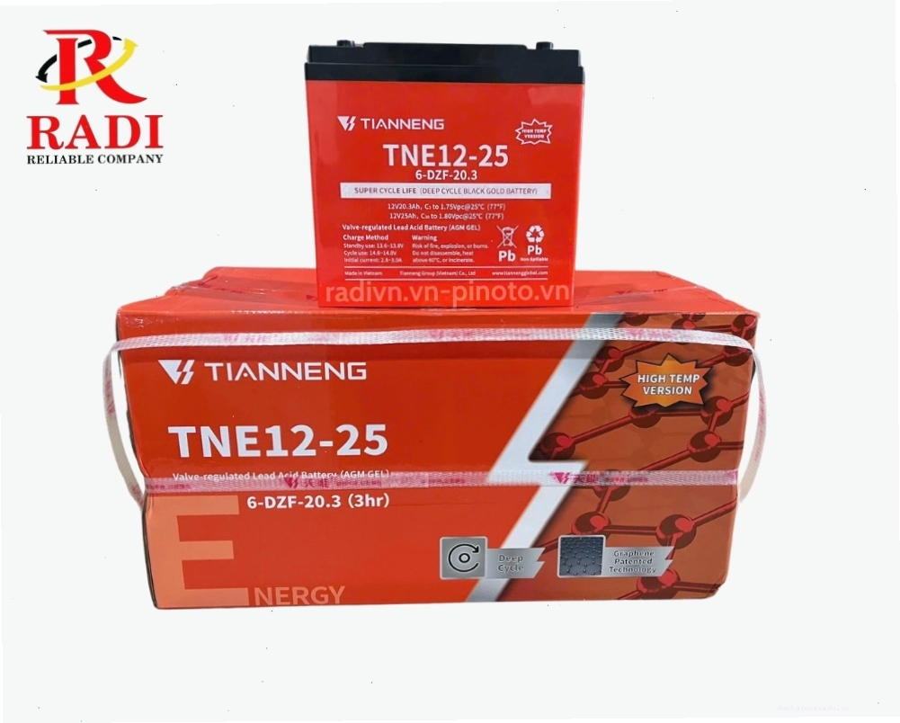 Ắc quy Tianneng TNE12-25