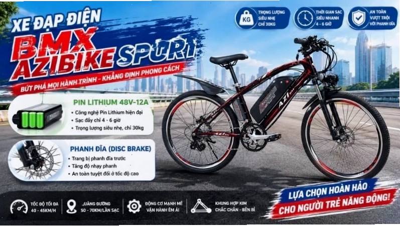 An toàn khi sử dụng xe đạp điện BMX