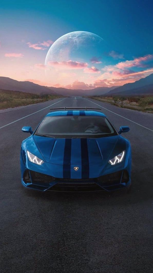 Ảnh h&igrave;nh nền Lamborghini Huracan m&agrave;u v&agrave;ng rực rỡ l&agrave;m nổi bật chiếc điện thoại