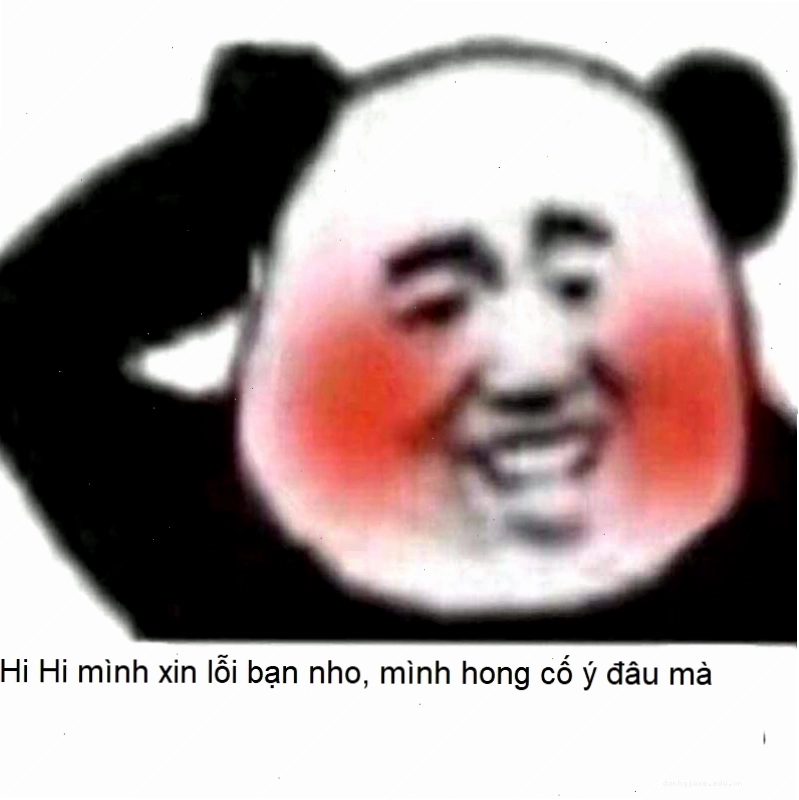 Ảnh meme chú gấu trúc với khuôn mặt biểu cảm, hai tay ôm đầu như đang rất hối hận về hành động của mình.