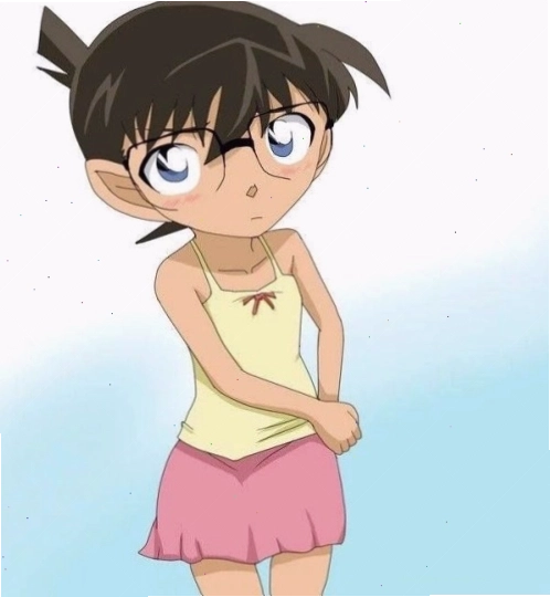 Ảnh meme Conan đang cố gắng giải thích hoặc trình bày một vấn đề