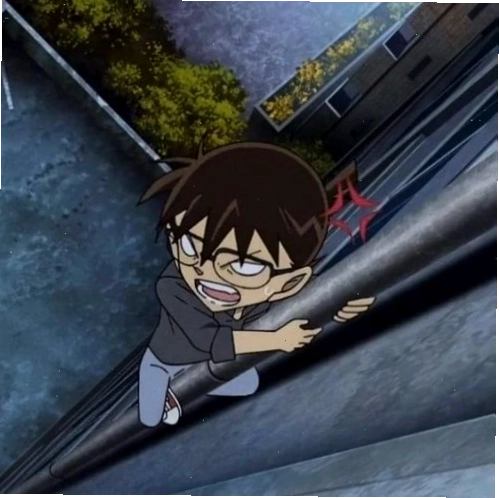 Ảnh meme Conan với vẻ mặt rất "nguy hiểm"