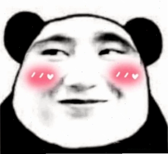 Ảnh meme gấu trúc đang cười tươi, để lộ hàm răng