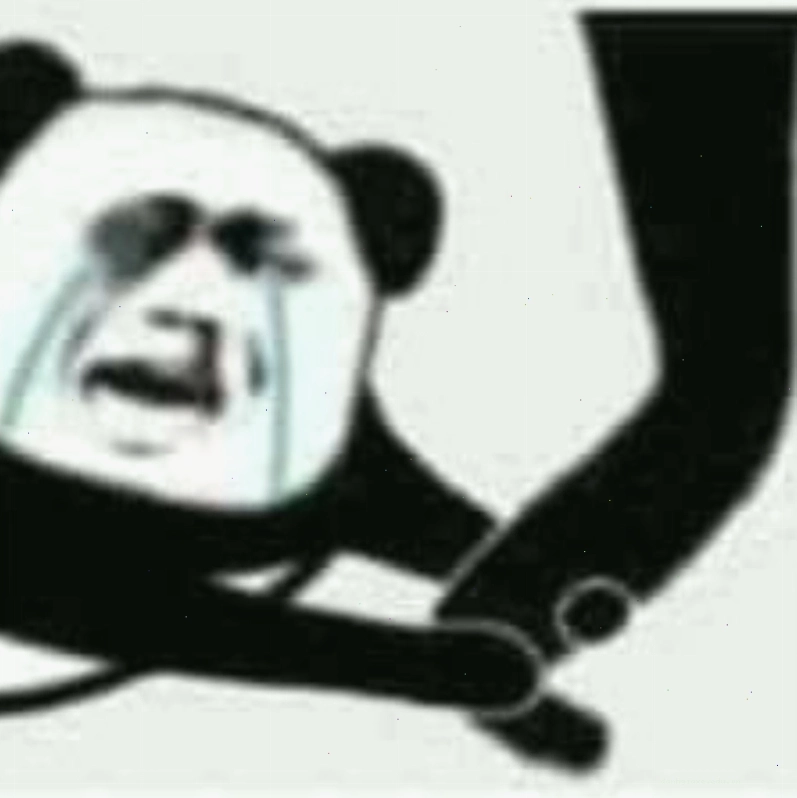 Ảnh meme gấu trúc đang khóc, nước mắt chảy dài