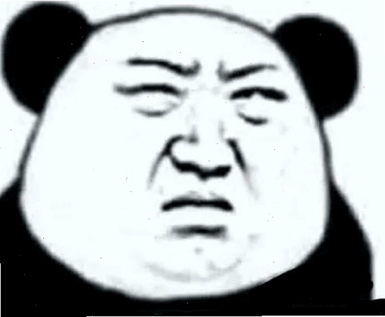 Ảnh meme gấu trúc với ánh mắt khinh bỉ, nhìn xuống