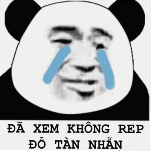 Ảnh meme gấu trúc với đôi mắt thâm quầng, vẻ mặt uể oải