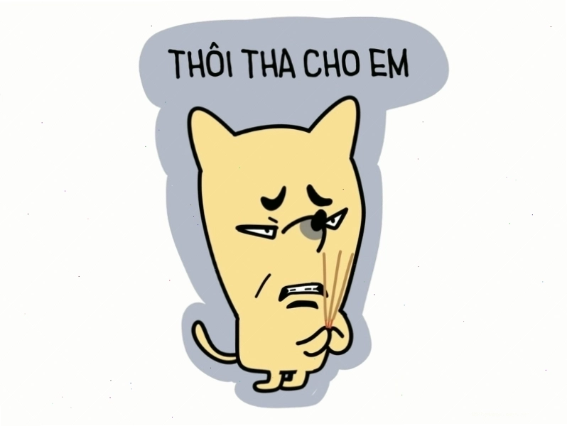 Ảnh meme với biểu cảm van xin tha thiết, dòng chữ 'meme thôi tha cho em'