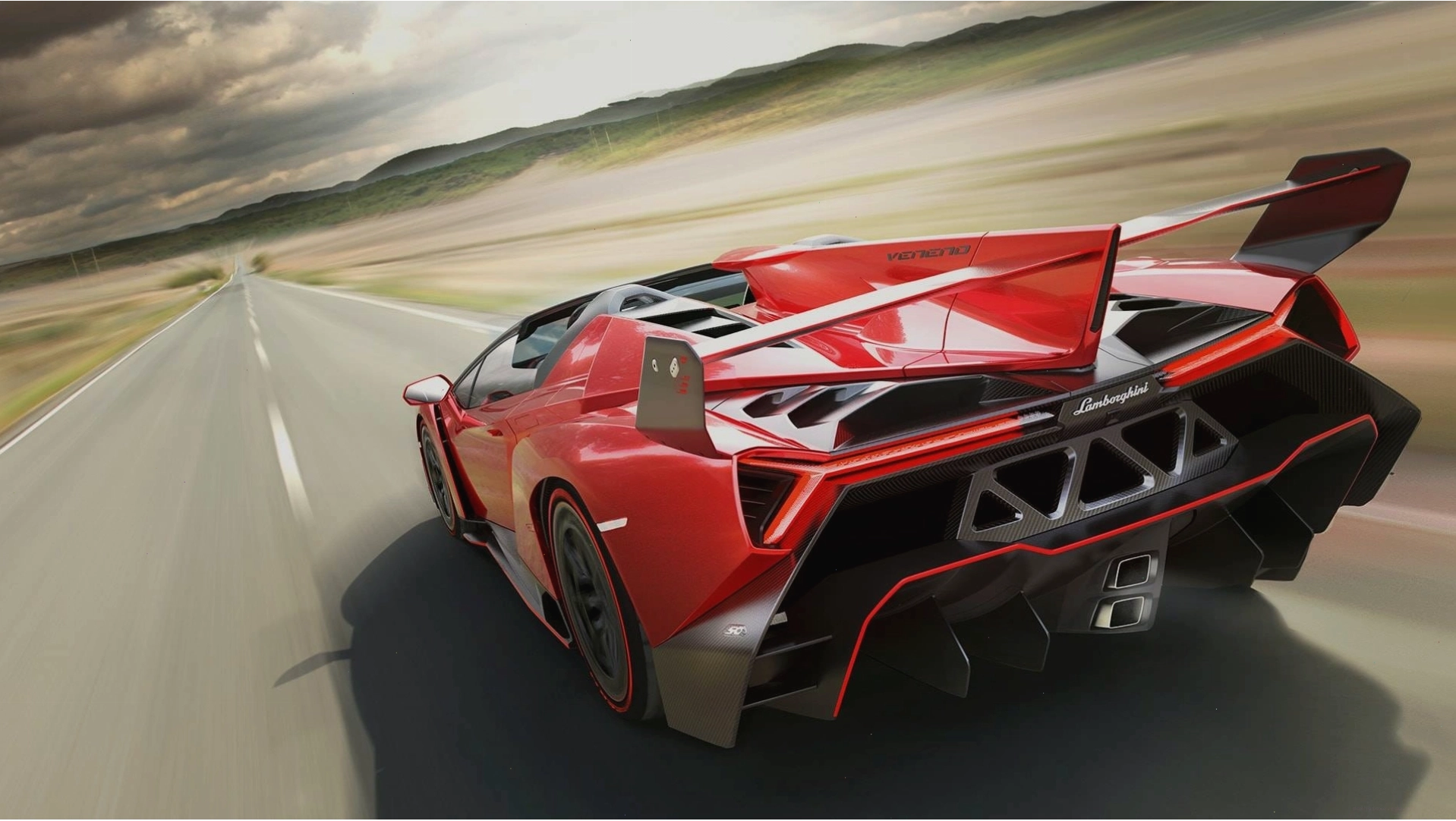 Ảnh toàn cảnh Lamborghini Veneno Roadster khoe dáng vẻ khí động học ấn tượng
