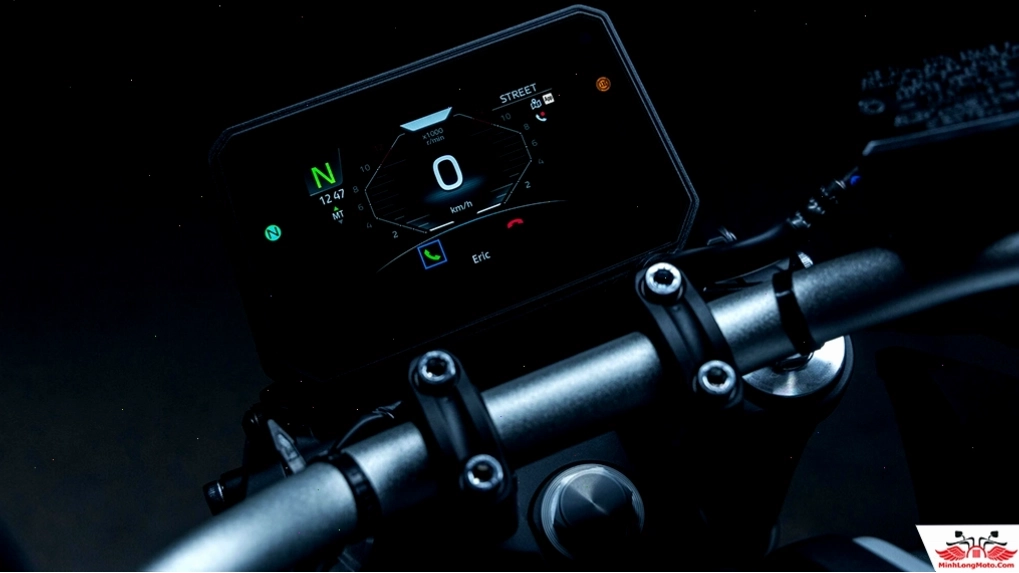 Bảng đồng hồ hiển thị của Yamaha MT-07