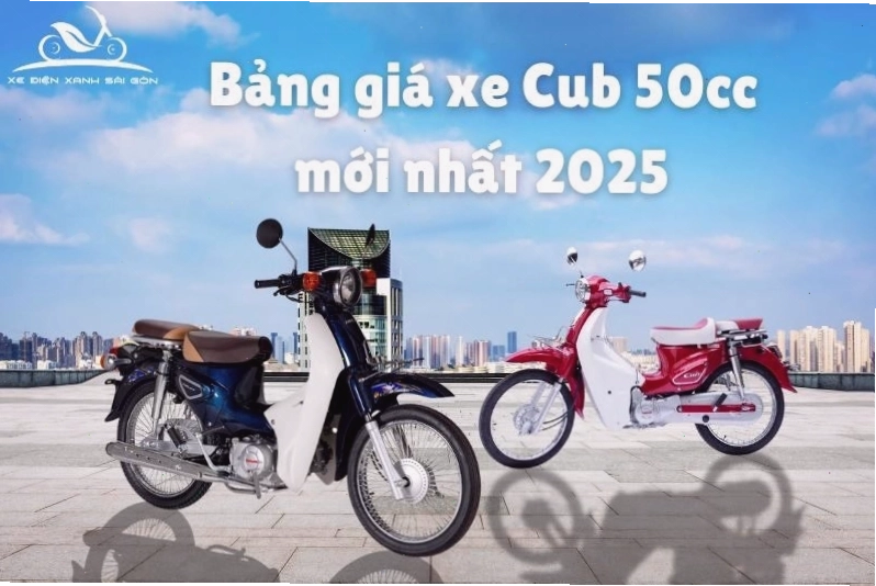 Bảng giá tham khảo các mẫu xe cub 50cc trên thị trường