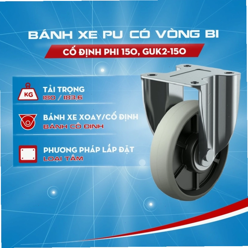 Bánh xe đẩy hàng kim loại chịu tải cực lớn