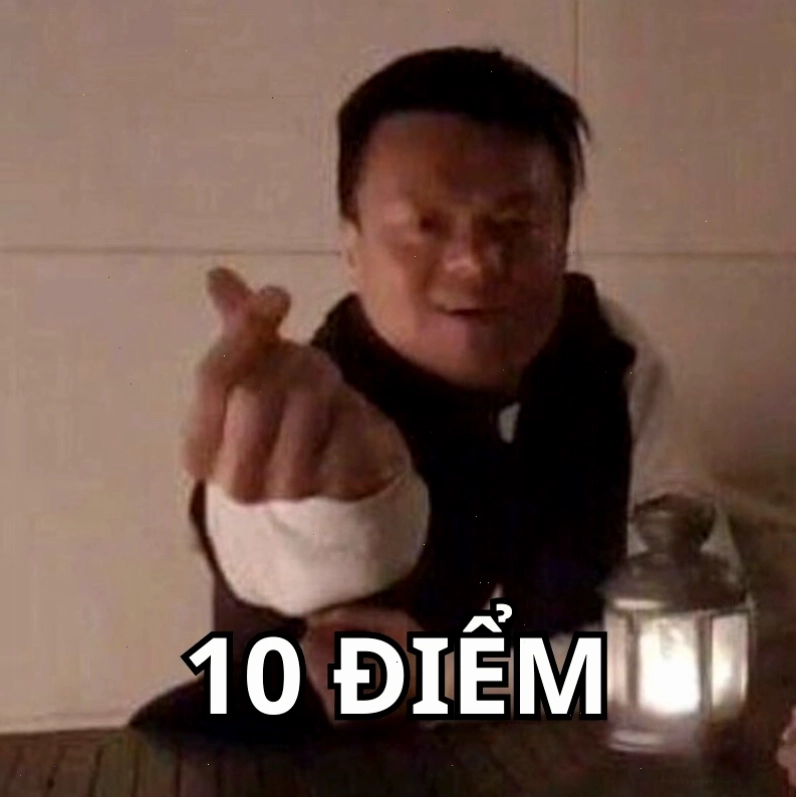 Biến thể khác của meme thả tim 10 điểm, với cách diễn đạt hài hước hơn