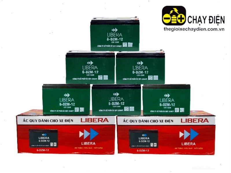 Bình ắc quy xe chạy điện Libera được sản xuất tại Việt Nam với công nghệ tiên tiến nhất hiện nay