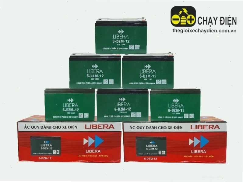 Bình ắc quy xe đạp điện Libera 12V 12Ah