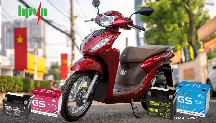 Bình ắc quy xe Vision miễn bảo dưỡng