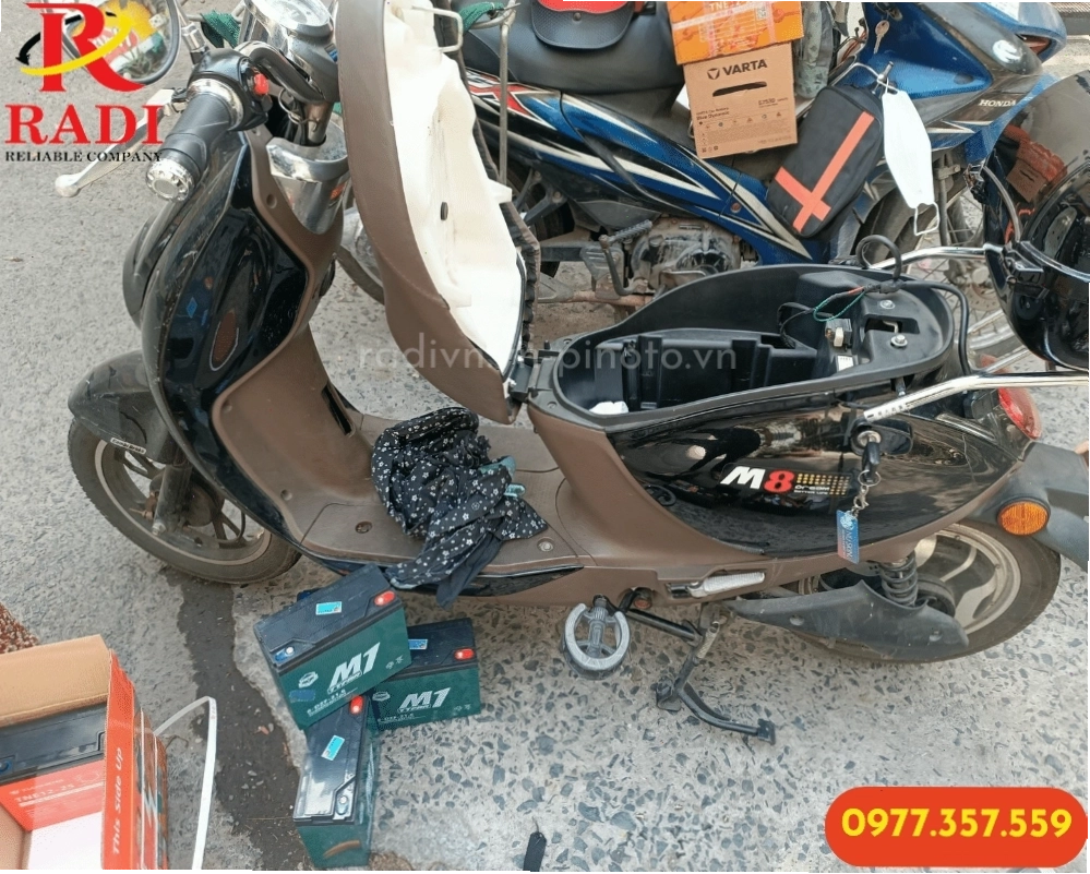 Bộ 4 bình xe đạp điện 12V 25Ah