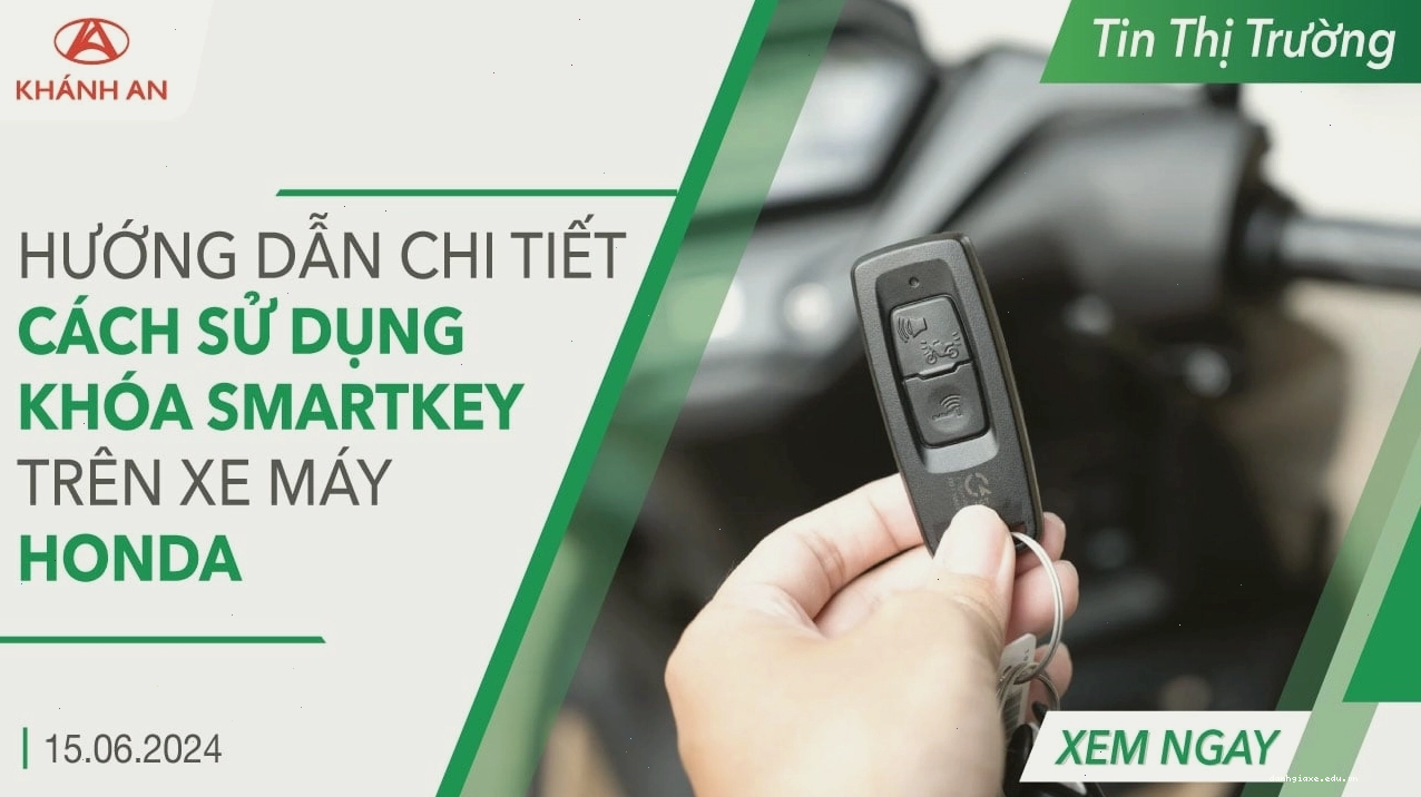 Bộ khóa smartkey Honda tích hợp trên xe máy SH