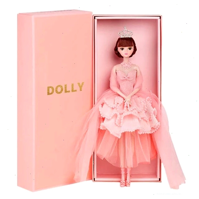 Búp bê Princess Dolly trong hộp quà hình giày ballet màu hồng