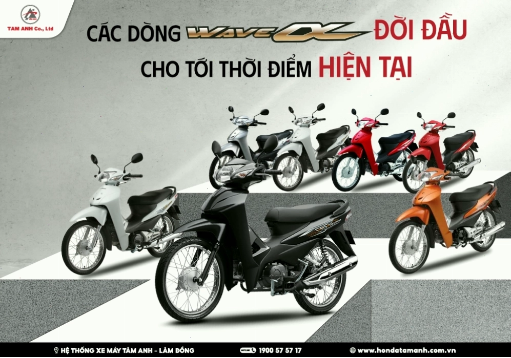 Các dòng xe Wave Alpha từ đời đầu đến nay