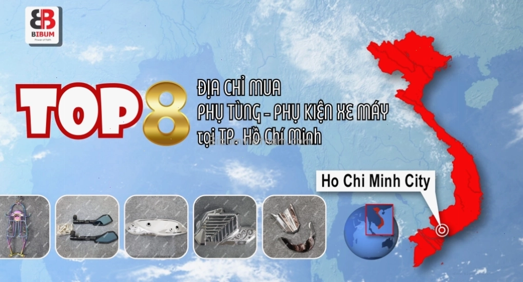 Các loại phụ tùng và phụ kiện xe máy đa dạng