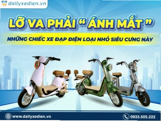 Các mẫu xe đạp điện nhỏ gọn, linh hoạt, dễ dàng di chuyển trong đô thị