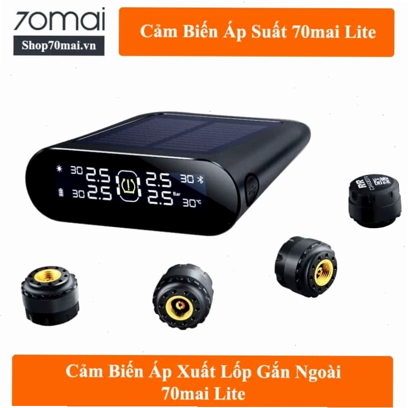 Cảm biến áp suất lốp 70mai Lite van ngoài
