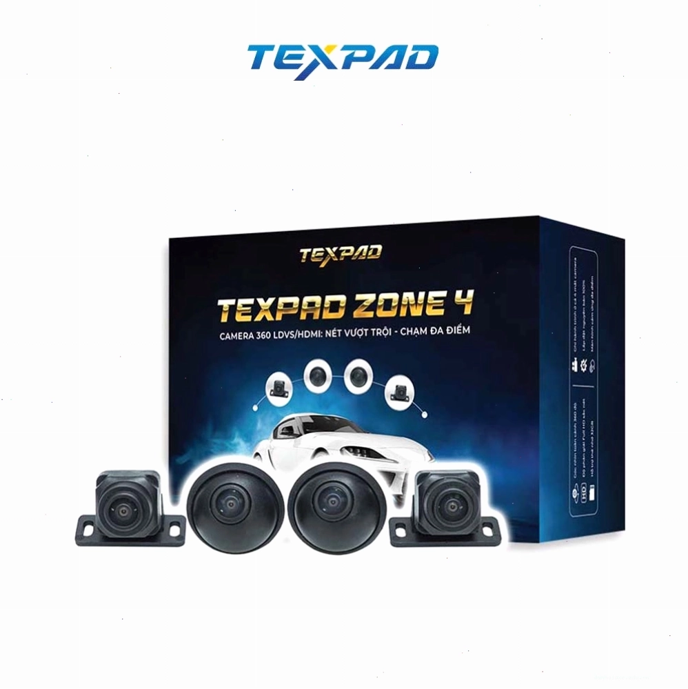 Camera 360 Texpad Zone 4 Pro lắp đặt trên xe VinFast VF3