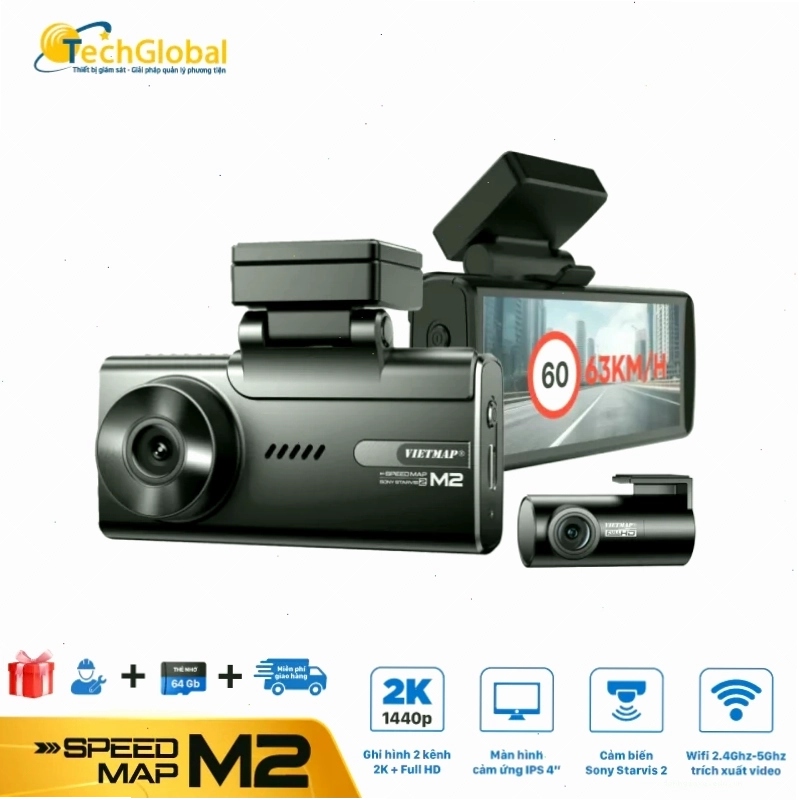 Camera hành trình 2 mắt trước sau bảo vệ bạn khi lái xe